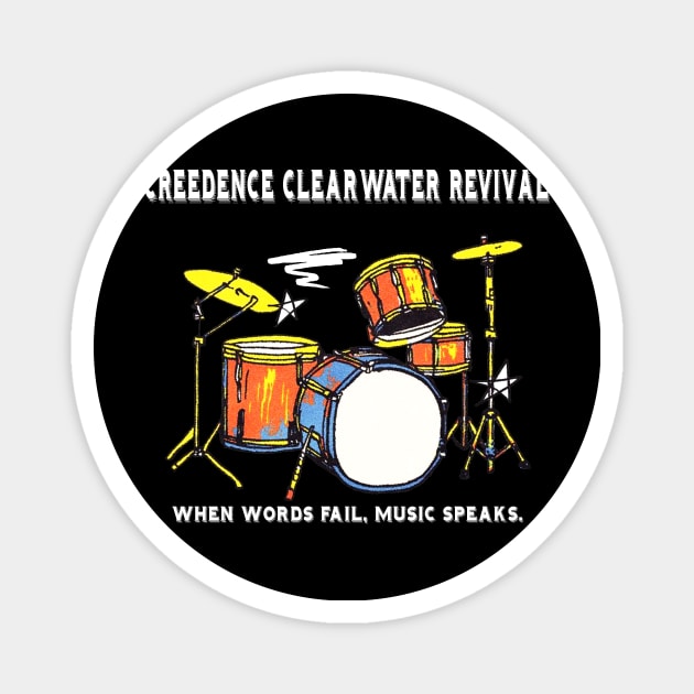 Creedence Clearwater Revival Magnet by aliencok